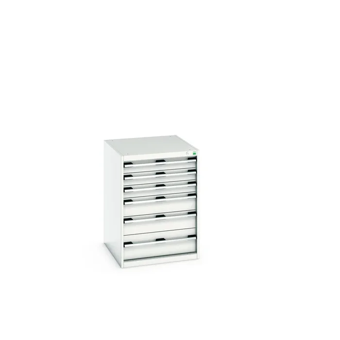 Armoire 6 tiroirs Bott, 900mm x 750mm x 650mm