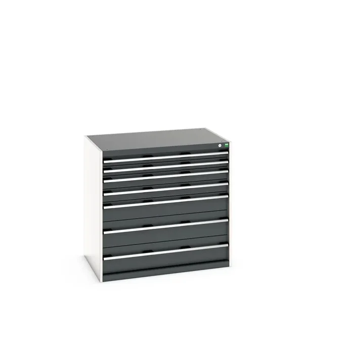 Armoire 7 tiroirs Bott, 1000mm x 750mm x 1050mm