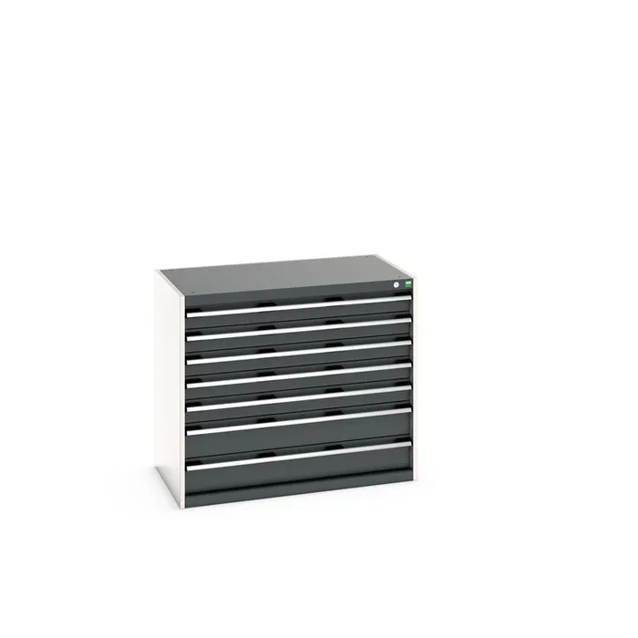 Armoire 7 tiroirs Bott, 900mm x 650mm x 1050mm