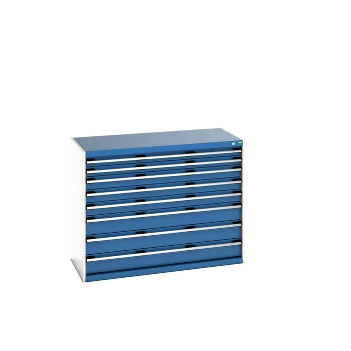 Armoire 8 tiroirs Bott, 1000mm x 650mm x 1300mm