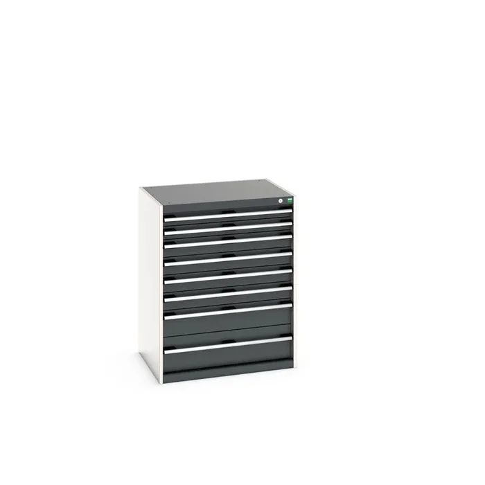 Armoire 8 tiroirs Bott, 1000mm x 650mm x 800mm