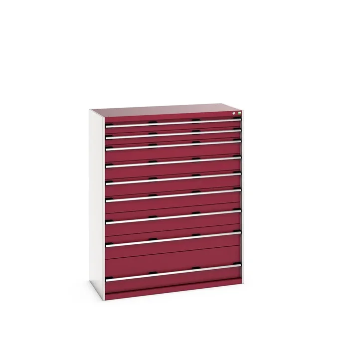 Armoire 9 tiroirs Bott, 1600mm x 650mm x 1300mm