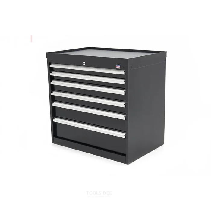Armoire à outils professionnelle HBM 6 tiroirs 88 x 58 x 80 cm noir