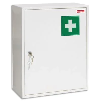 Armoire à pharmacie Wonday ouverture/fermeture serrure à clé 2 clés + fixation au mur visserie fournie