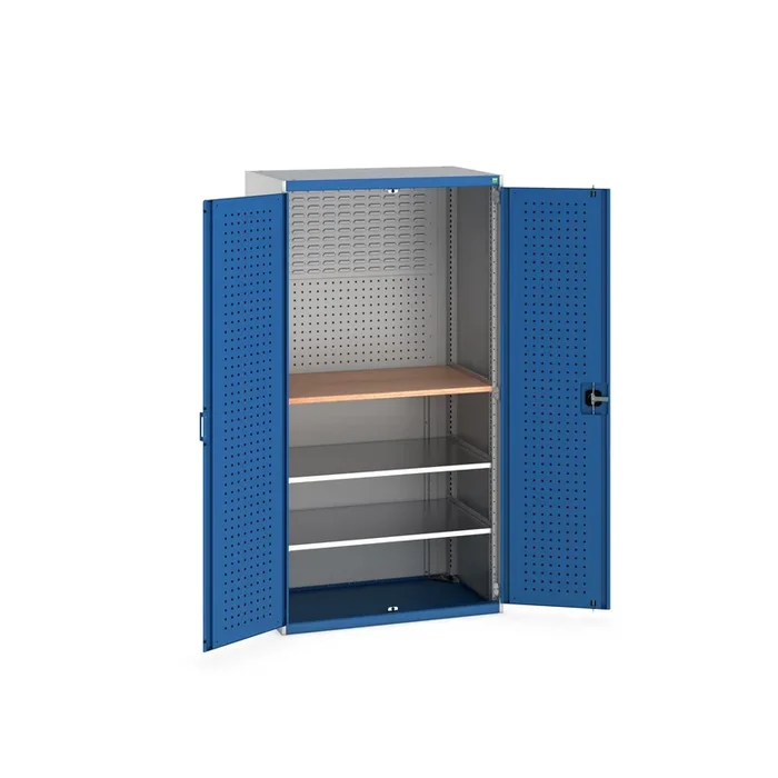 Armoire Bott 2 portes en Acier à poser au sol, 1050 x 650 x 2000mm