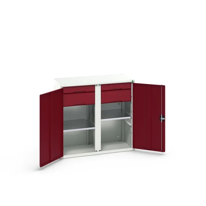 Armoire Bott 2 portes en Tôle d’acier, 1050 x 550 x 1000mm