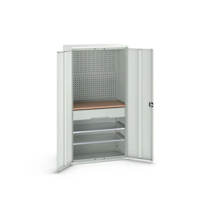 Armoire Bott 2 portes en Tôle d’acier, 1050 x 550 x 2000mm