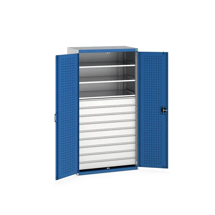 Armoire Bott 2 portes en Tôle d&rsquo;acier à poser au sol, 1050 X 650 X 2000mm