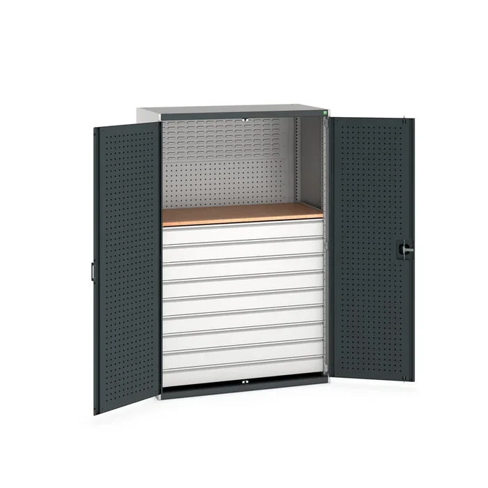 Armoire Bott 2 portes en Tôle d’acier à poser au sol, 1300 X 650 X 2000mm