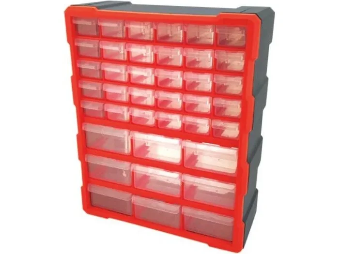 Armoire de rangement plastique 39 tiroirs 380x160x470mm DRAKKAR EQUIPEMENT – 72557