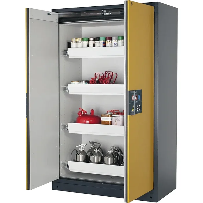 Armoire pour produits dangereux ignifuge 90 minutes, semi-automatique – asecos