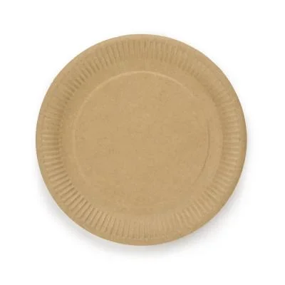 Assiettes en kraft diamètre18 cm – Lot de 50
