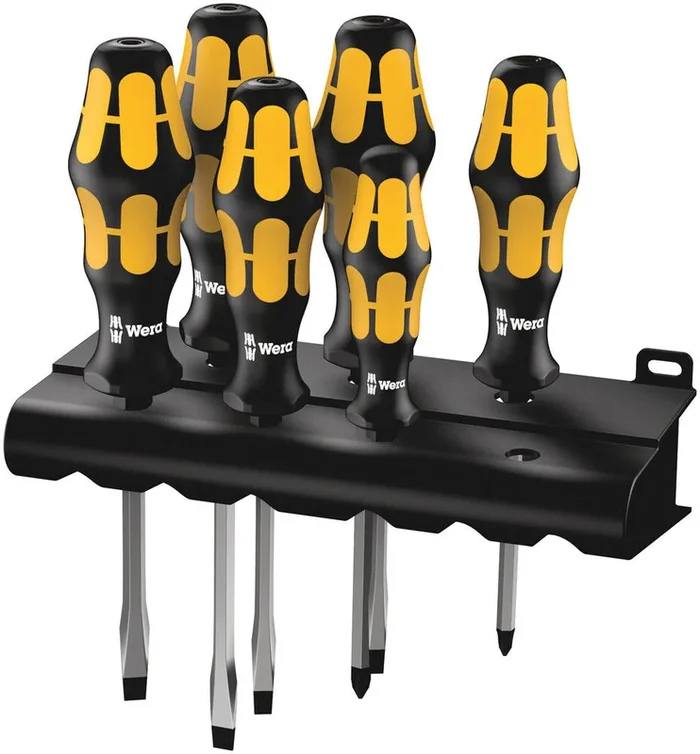 Assortiment de 6 tournevis burins Kraftform Plus Wera – 05018283001