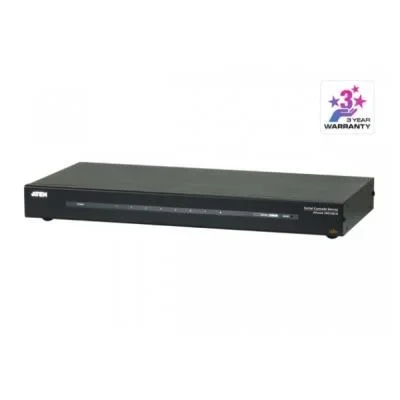 Aten serveur console série à 8 ports avec double alimentation/réseau local