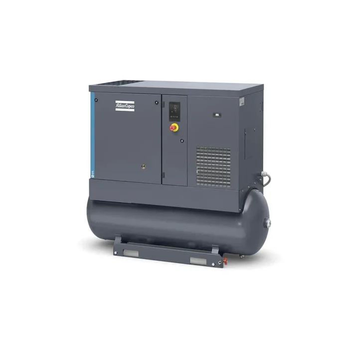 Atlas Copco compresseur à vis G 7L FF – 10 bar, sécheur par réfrigération et réservoir 270 l inclus