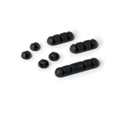 Attache-câble adhésif Durable Cavoline Clip Mix – Assortiment 7 clips – Anthracite (paquet 7 unités)