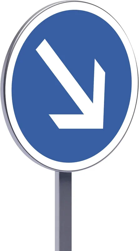 B21a1-650-Classe 2-Contournement obligatoire à droite TALIAPLAST – 523674