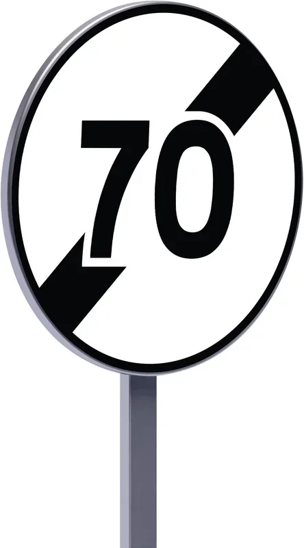 B33-450-Classe 1-Fin de limitation de vitesse à 70km/h TALIAPLAST – 523520