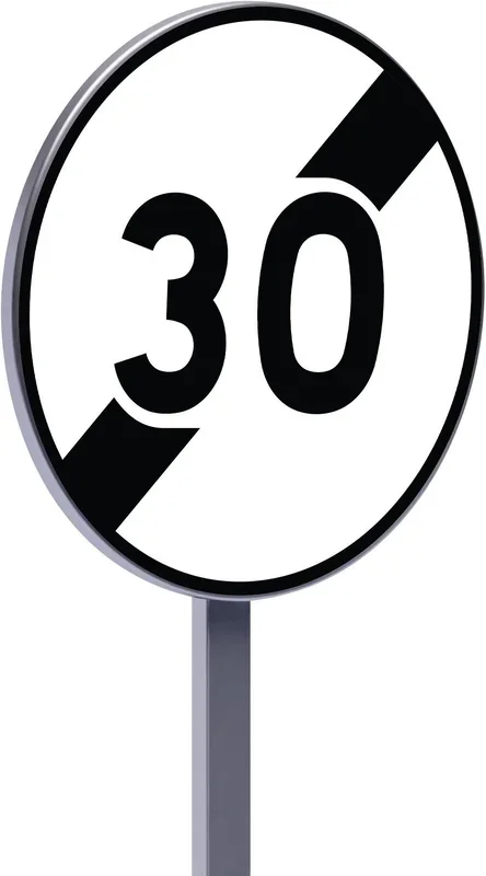 B33-450-Classe 2-Fin de limitation de vitesse à 30km/h TALIAPLAST – 523536