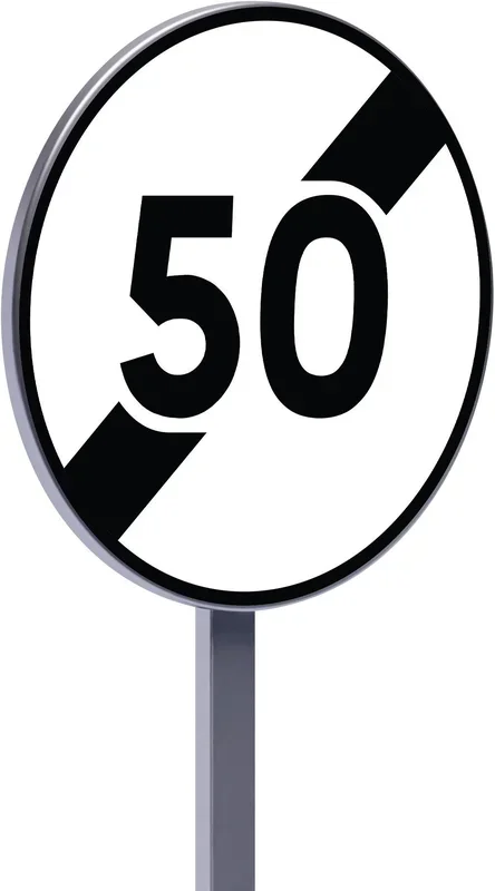 B33-450-Classe 2-Fin de limitation de vitesse à 50km/h TALIAPLAST – 523549