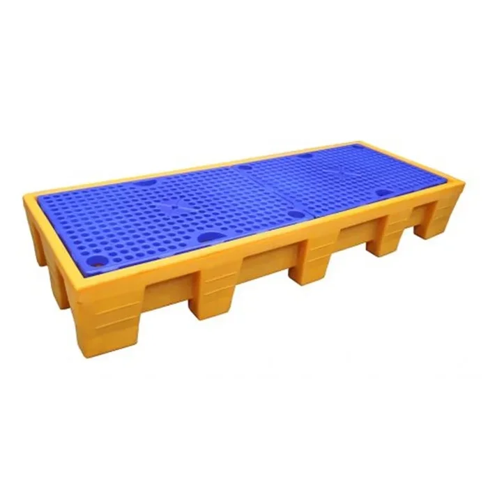 Bac de retention 4 fûts en ligne 450 litres