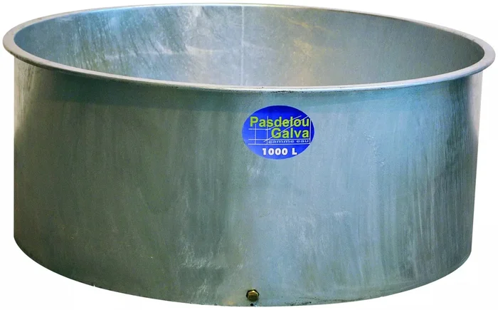 Bac rond galvanisé 1000 l