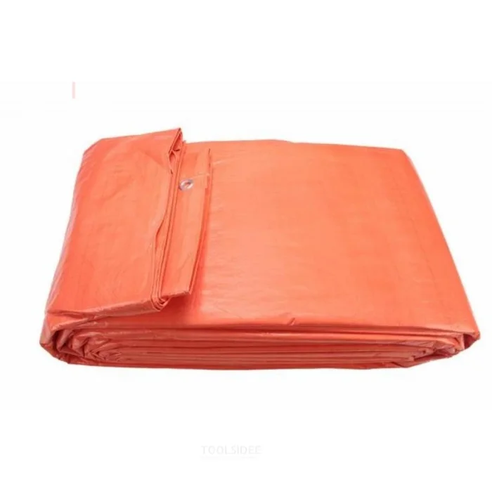 Bâche de protection PE économique 4 x 6 m, orange