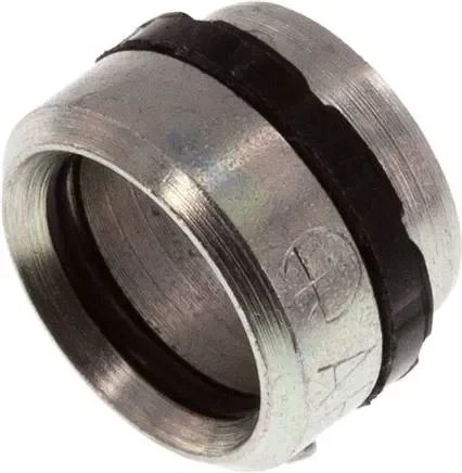 Bague coupante en acier galvanisé avec joint élastomère 10 L (M16x1,5)/10 S (M18x1,5)