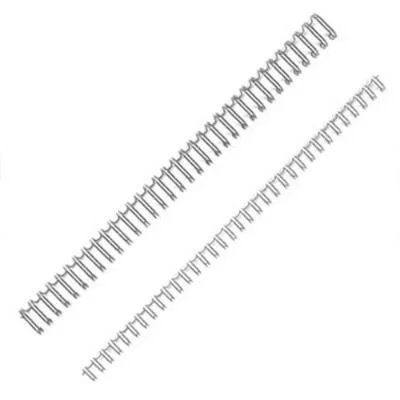 Baguettes de reliure métal 1er prix – diamètre 8 mm blanc – boîte de 100