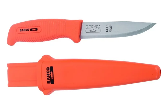 Bahco 1446 – Couteaux multi-usages avec manche en une seule matière – 15 pièces dans un présentoir pour comptoir