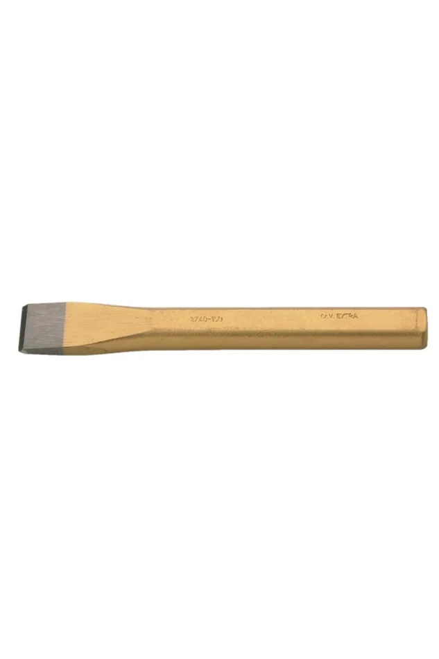 Bahco 3740-200 – Burin avec corps plat ovale et finition verni cuivré