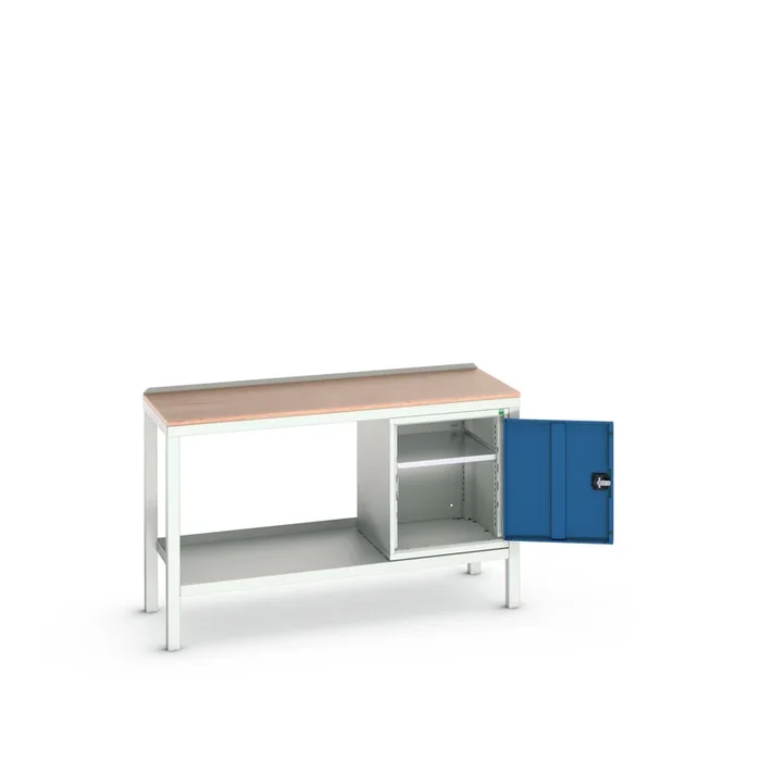Banc de travail soudé Bott, Larg. 1500mm x Haut. 930mm x Prof. 600mm, charge max. 75kg