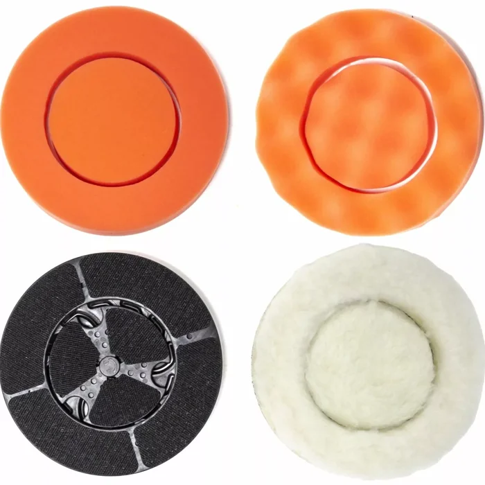 Batavia 7064555 Jeu de tampons de polissage Twin Brush – mousse/laine