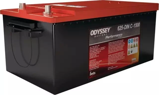 Batterie 12v 220ah 1500a + a gaucheOdyssey odp-625-din c-1500
