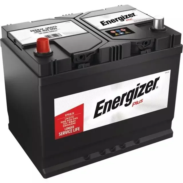 Batterie ep68jx 12v 68ah 550a en + a gauche Energizer plus