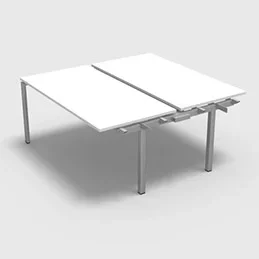 Bench plateau coulissant gamme Conect – blanc neige – Longueur 160 – Piètement Fixe gris aluminium – Elément Suivant