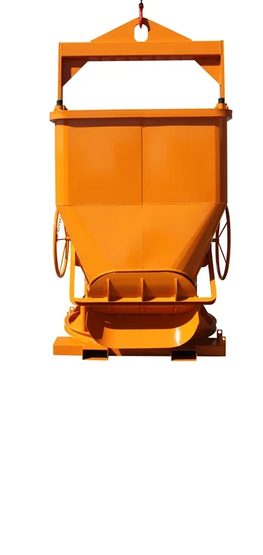 Benne à béton EICHINGER 250 L ouverture large droite vidage latéral-Mécanique sans volant-10283