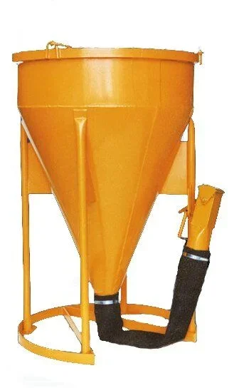 Benne à béton EICHINGER 400 L à tuyau fermeture par vanne -Mécanique sans volant-10177