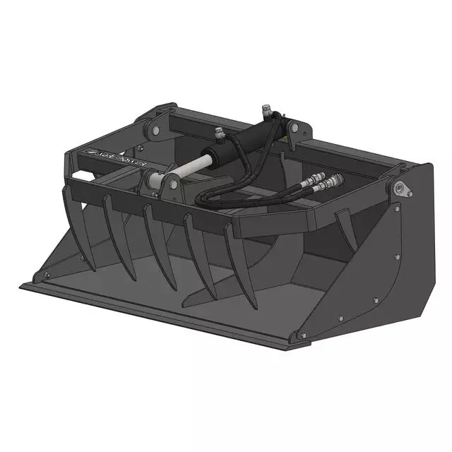 Benne a grappin mini chargeur avec dents d&rsquo;une longueur 1.2 m avant/multione