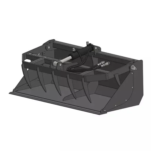 Benne a grappin mini chargeur avec dents d&rsquo;une longueur 1.4 m ausa t144h