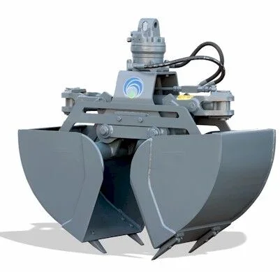 Benne de terrassement avec vérin horizontal pour charger et creuser sans moteur de rotation IDROBENNE – BMO180S