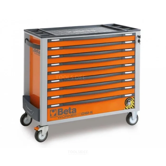 Beta Chariot à outils 9 tiroirs, 614 pièces, 2400S XL9/E-XXL
