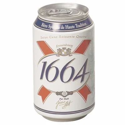 Bière 1664 – 33 cl – lot de 24 canettes