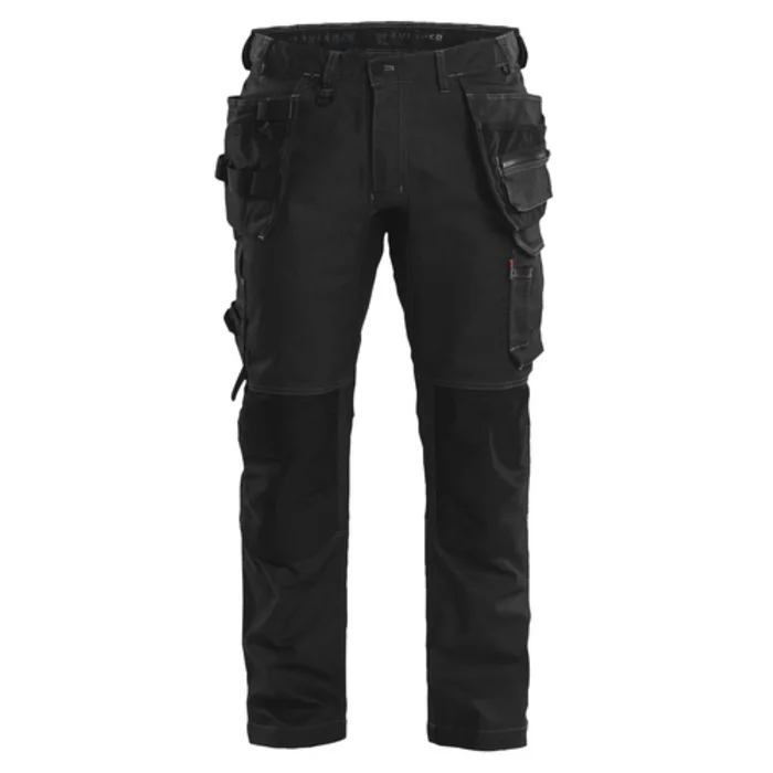 Blåkläder 1750 Pantalon de travail Denim stretch avec poches à outils – noir – taille 44 (XS)
