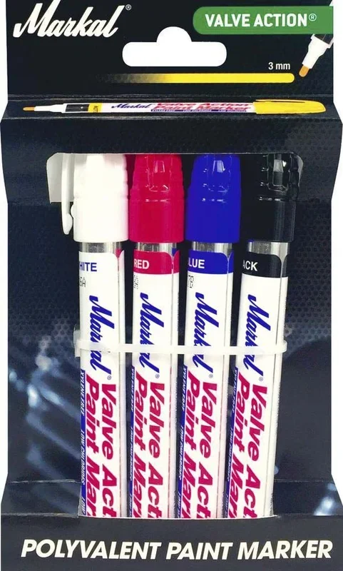 Blister de 4 feutres à peinture liquide paint MARKAL – 08708