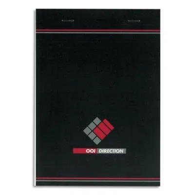 Bloc direction – 70 g – format 14,8×21 cm – règlure 5×5 – agrafé 37-12-06