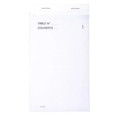 Bloc Maître d&rsquo;Hôtel Exacompta 50 feuillets autocopiants numérotés dupli 9,5 x 17 cm