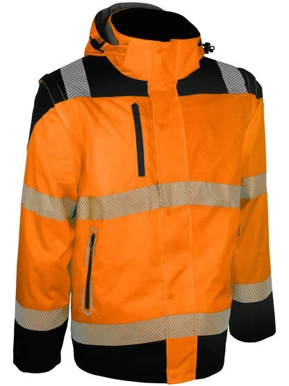 Blouson haute visibilité orange avec manches amovibles – SINGER – VUELTO
