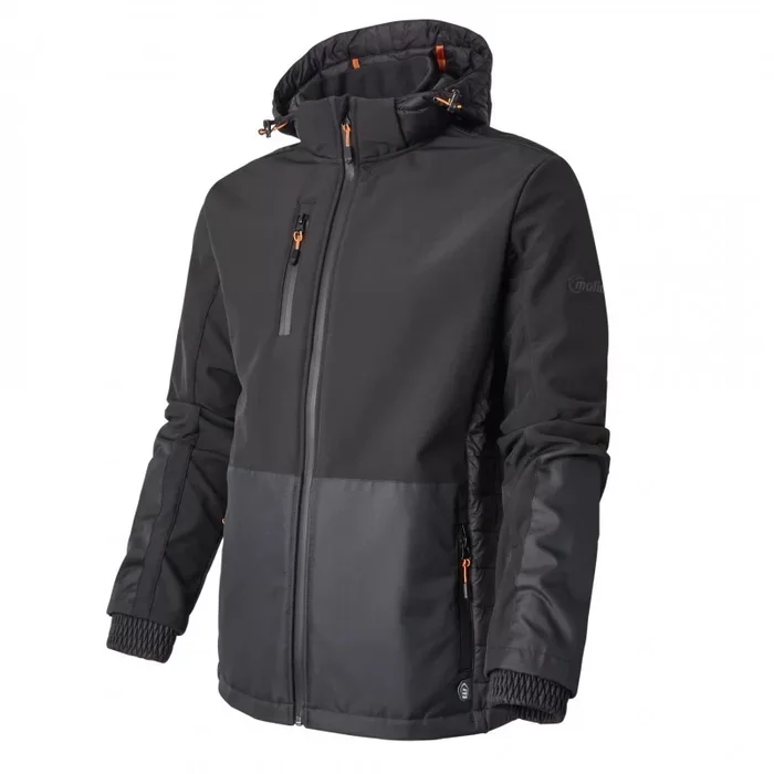 Blouson Softshell Hybrid micro polaire interieur Noir