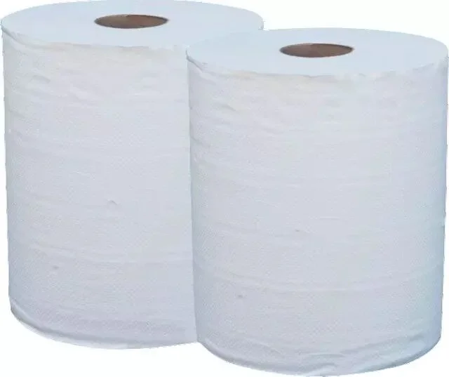 Bobines de ouate blanche vierge 800 feuilles (x2)